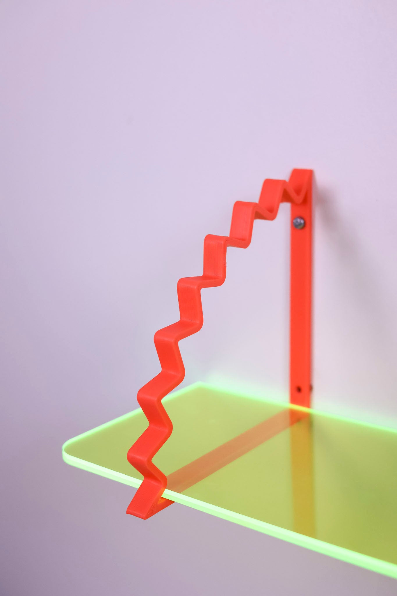 etagère soleil jaune fluo