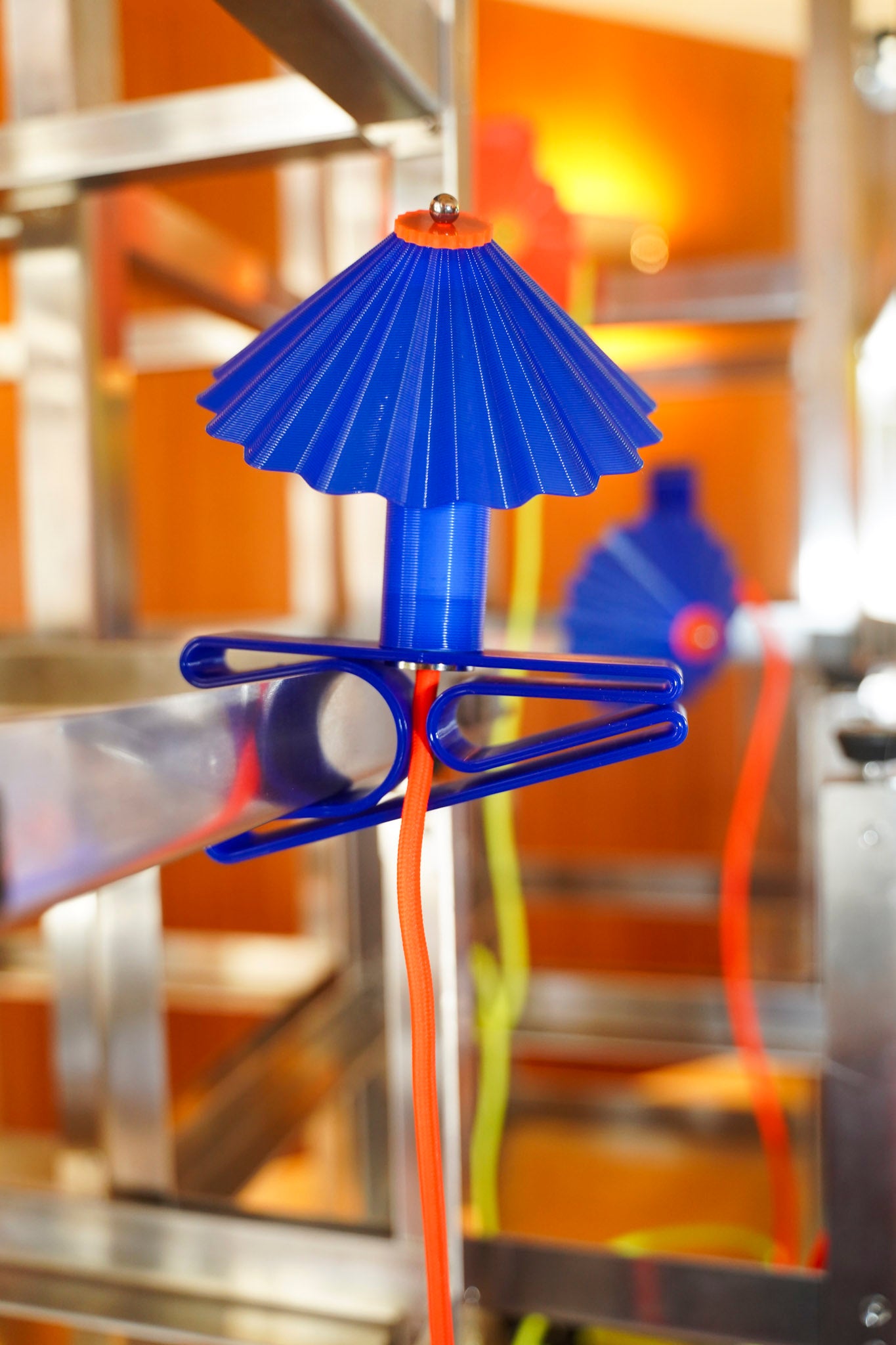 lampe plastique colorée recyclée , impression 3D Rayon Vert studio