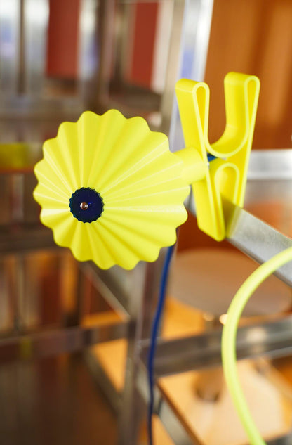 lampe plastique colorée recyclée , impression 3D Rayon Vert studio
