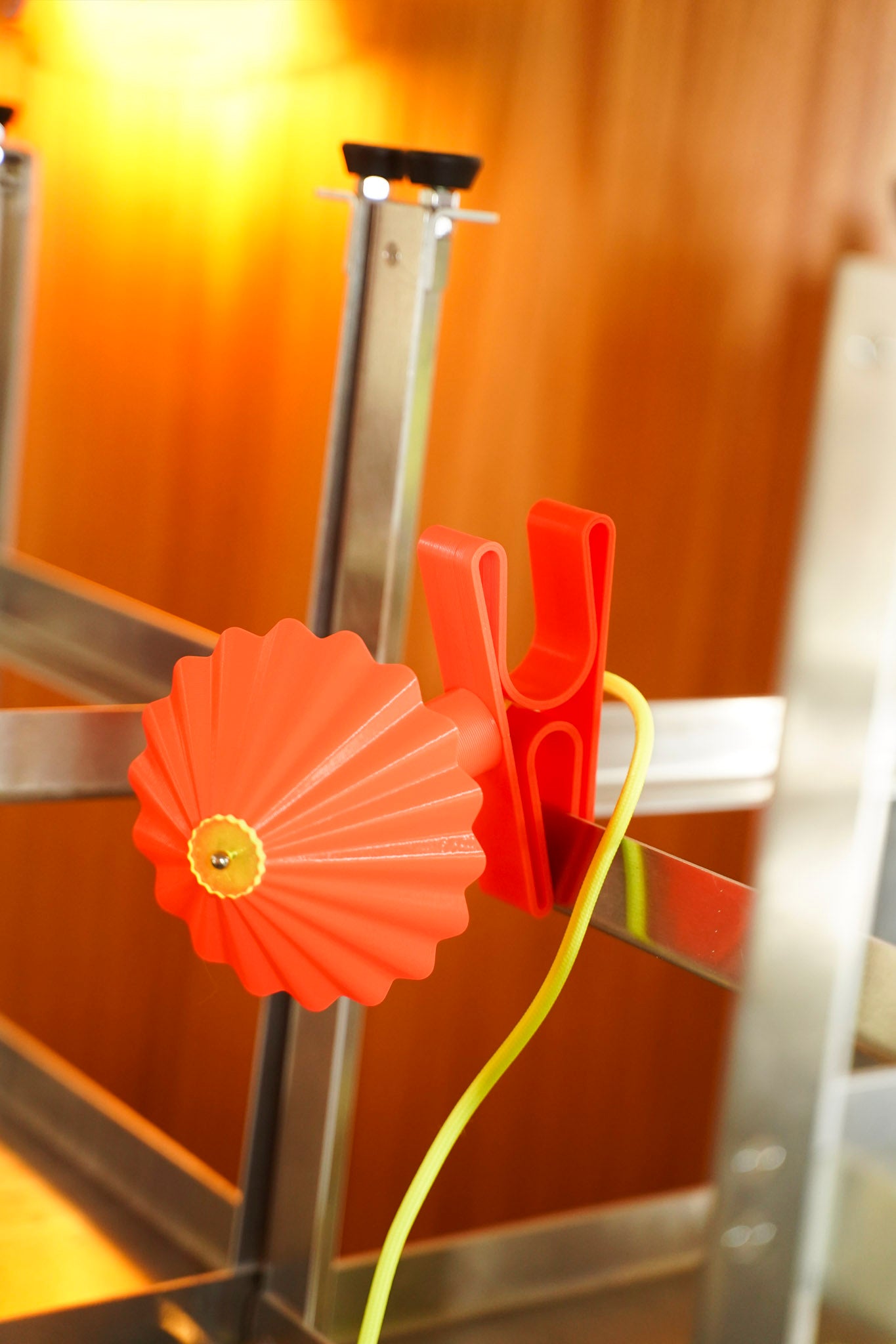 lampe plastique colorée recyclée , impression 3D Rayon Vert studio