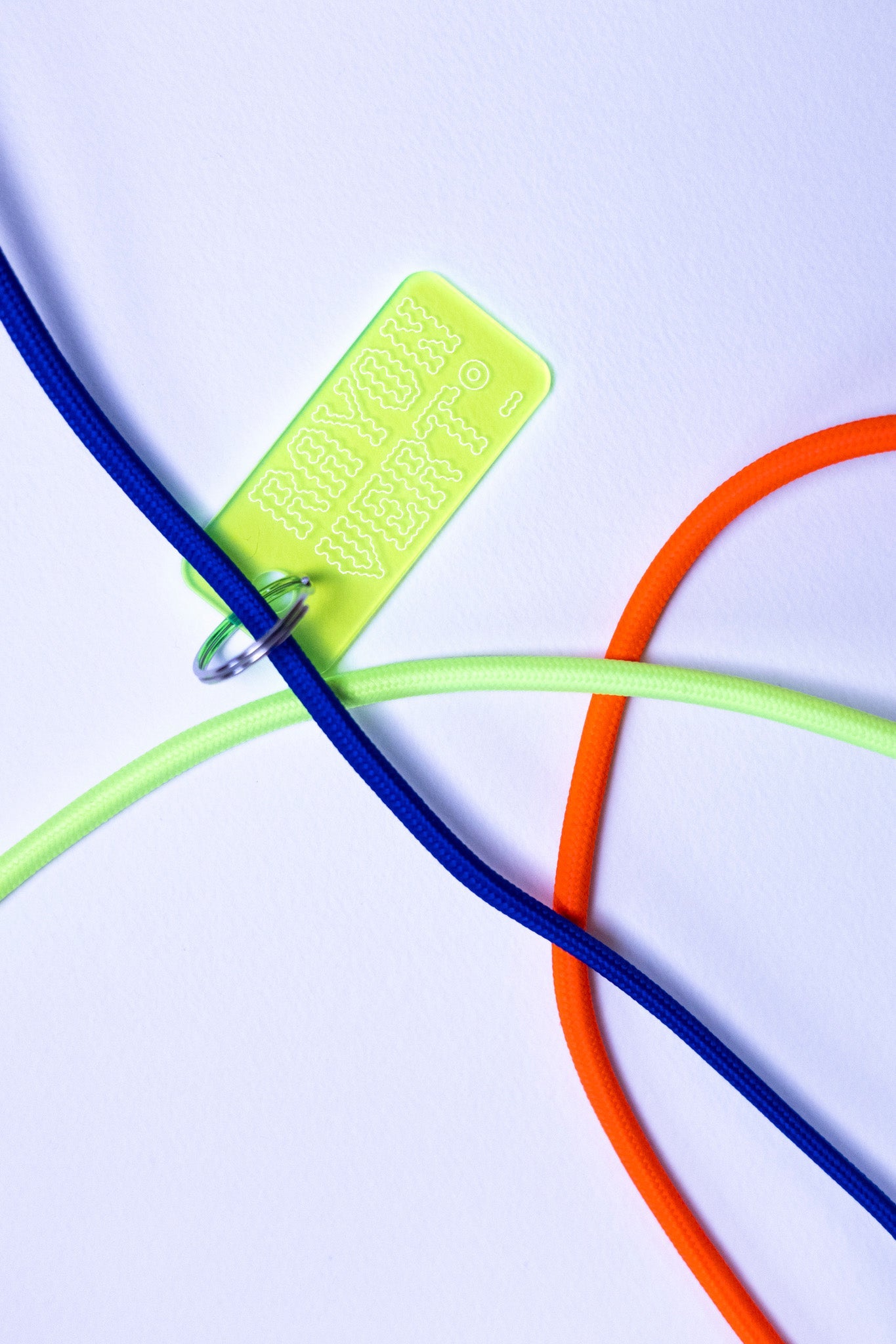 Portes clés fluo Rayon Vert Studio